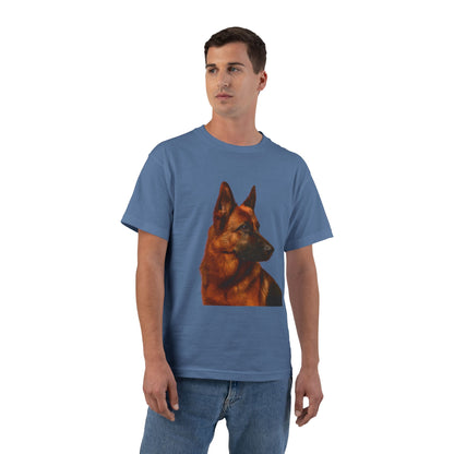 German Shepherd Head Men's Short-Sleeve Crewneck Tee