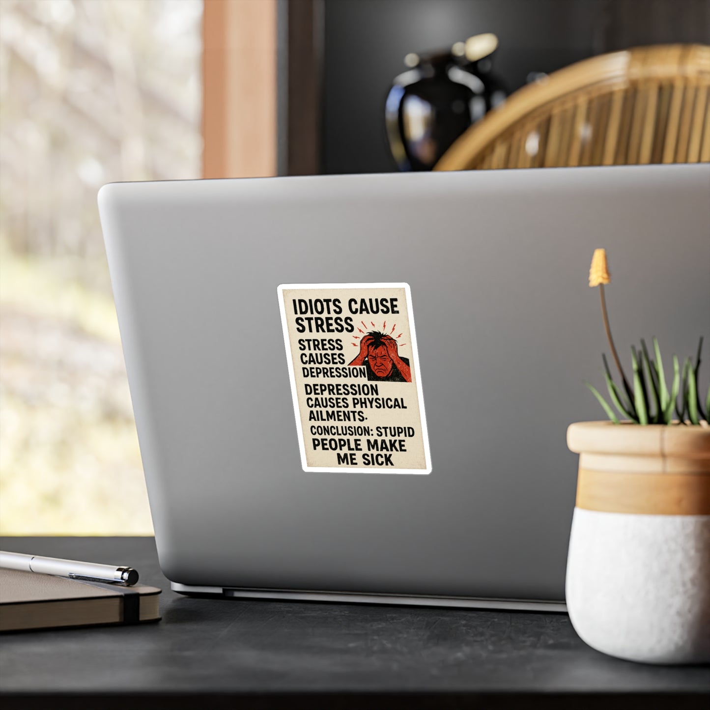 Stupid People Vinyl Decal