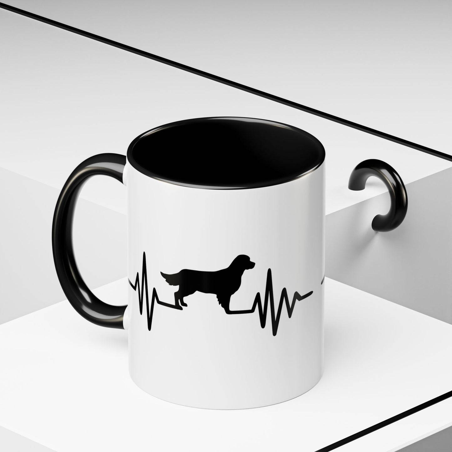 My Heart Beats For Goldens 2-Tone Coffee Mug