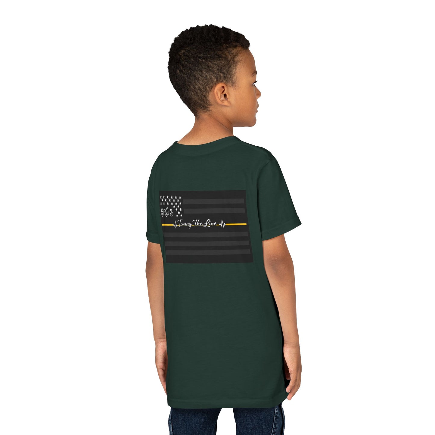 Thin Yellow Line Youth Unisex Short Sleeve Crewneck Tee