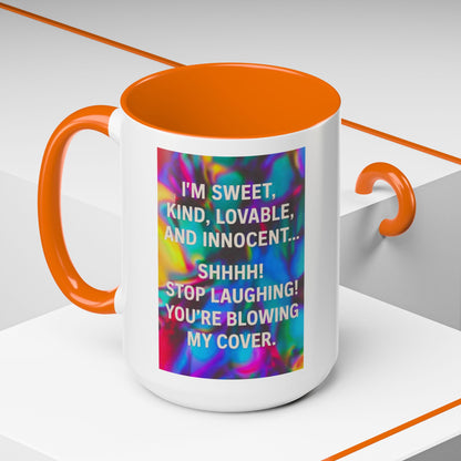 Blowing My Cover 2-Tone Coffee Mug
