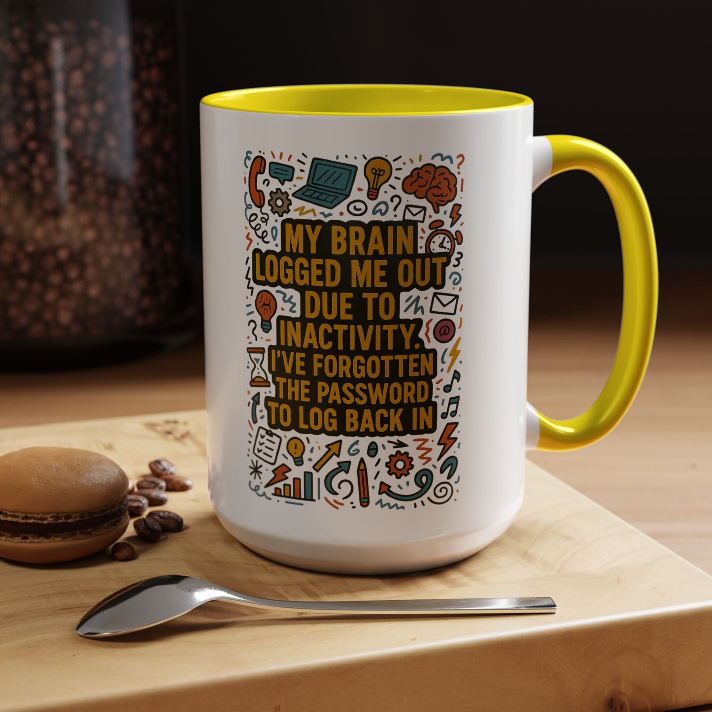 Logged Out 2-Tone Coffee Mug