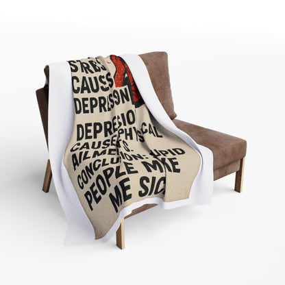Stupid People Arctic Fleece Blanket