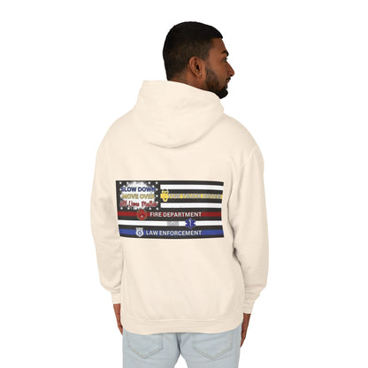 Slow Down Move Over Flag Unisex Lightweight Hoodie