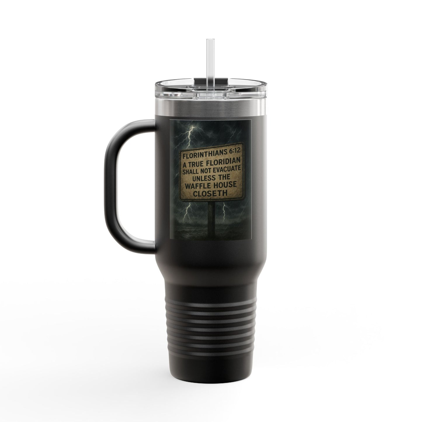 Florithians 6:12 Insulated Travel Mug