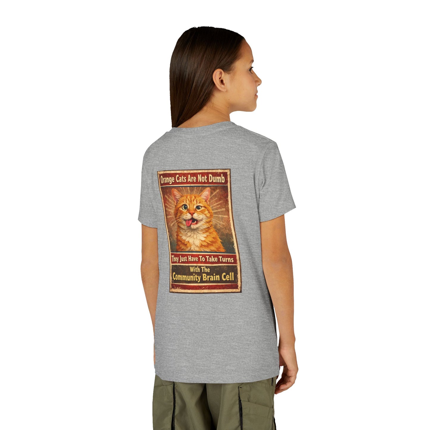 Community Brain Cell Youth Unisex Short Sleeve Crewneck Tee