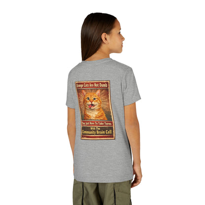 Community Brain Cell Youth Unisex Short Sleeve Crewneck Tee