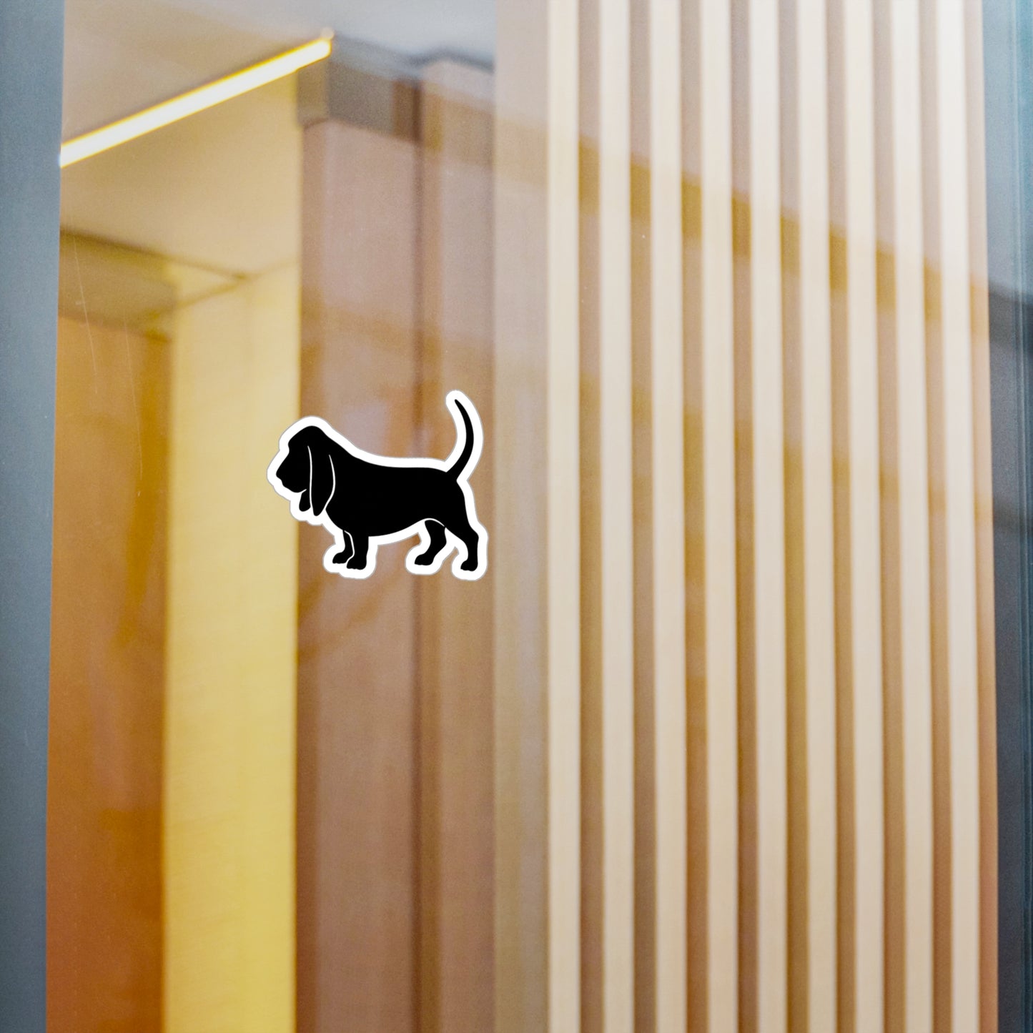 Basset Silhouette Vinyl Decal