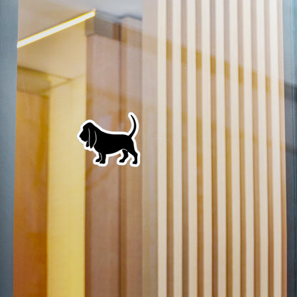 Basset Silhouette Vinyl Decal