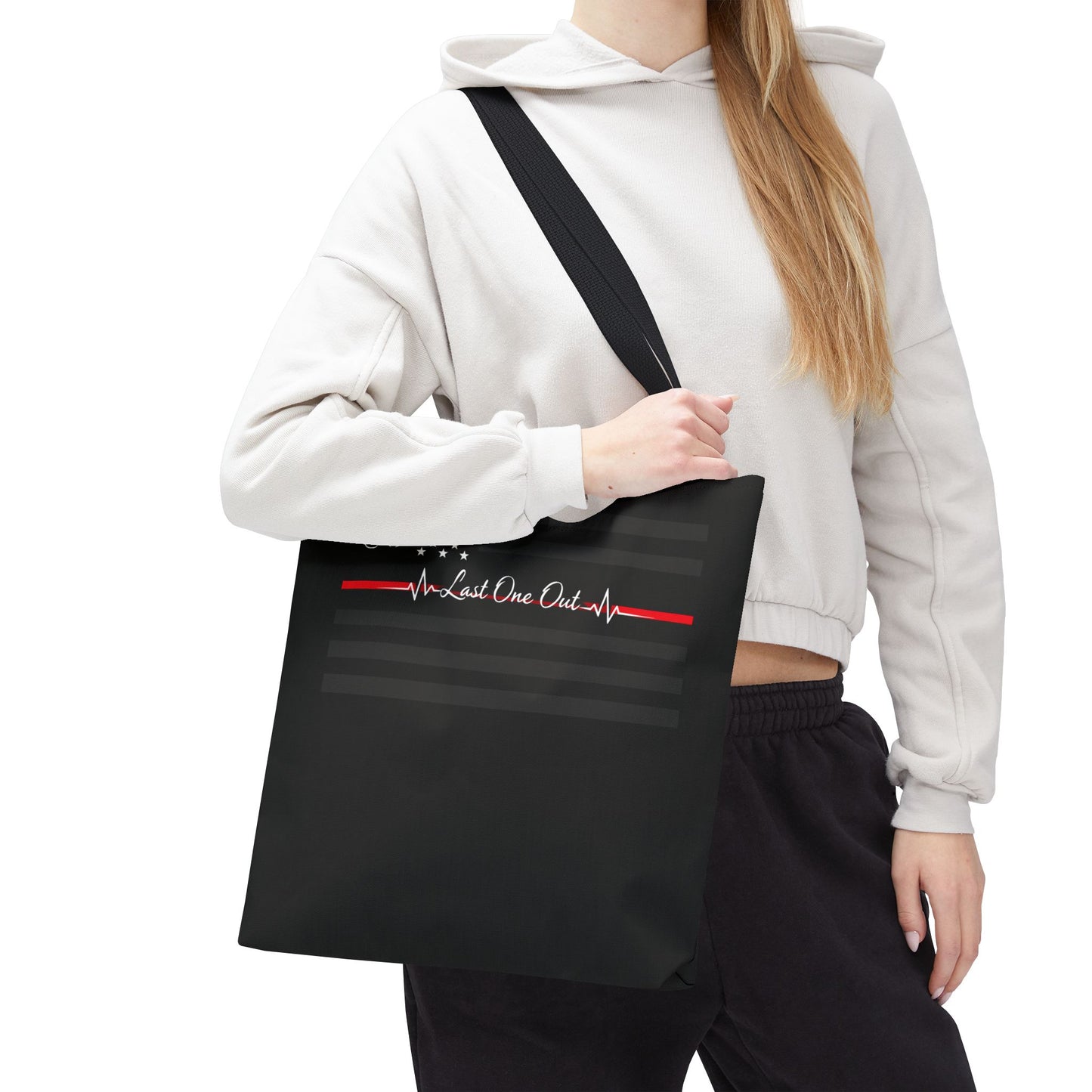 Thin Red Line Tote Bag