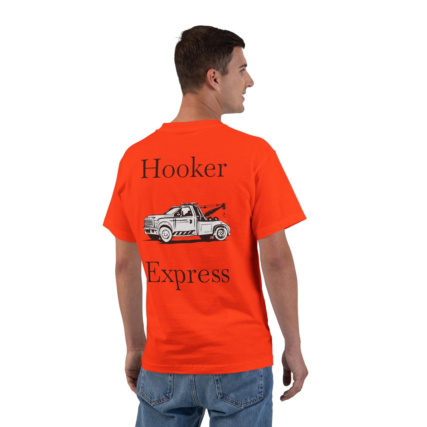 H**ker Express Wheel Lift Tow Truck Men's Short-Sleeve Crewneck Tee