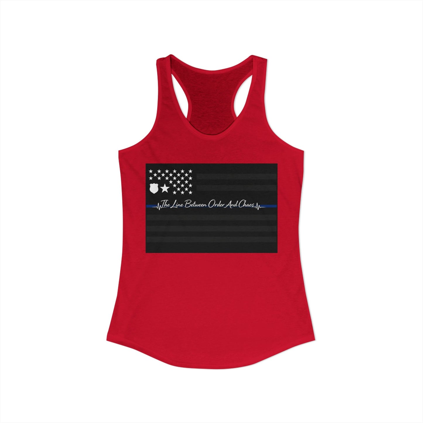 Thin Blue Line Women's Racerback Tank