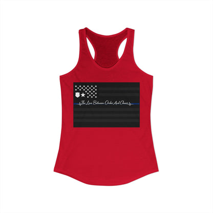 Thin Blue Line Women's Racerback Tank