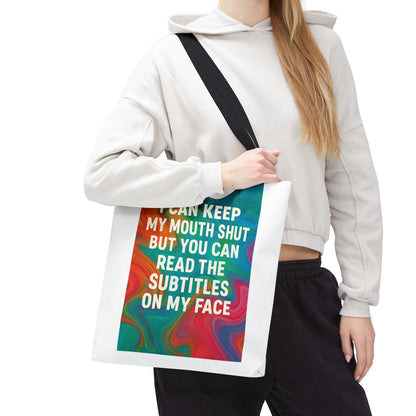Subtitles Tote Bag