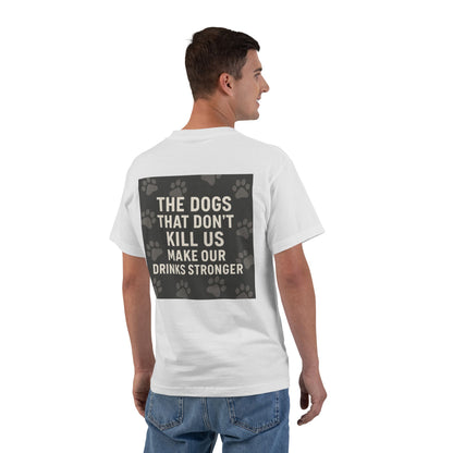 Drinks Stronger Men's Short-Sleeve Crewneck Tee