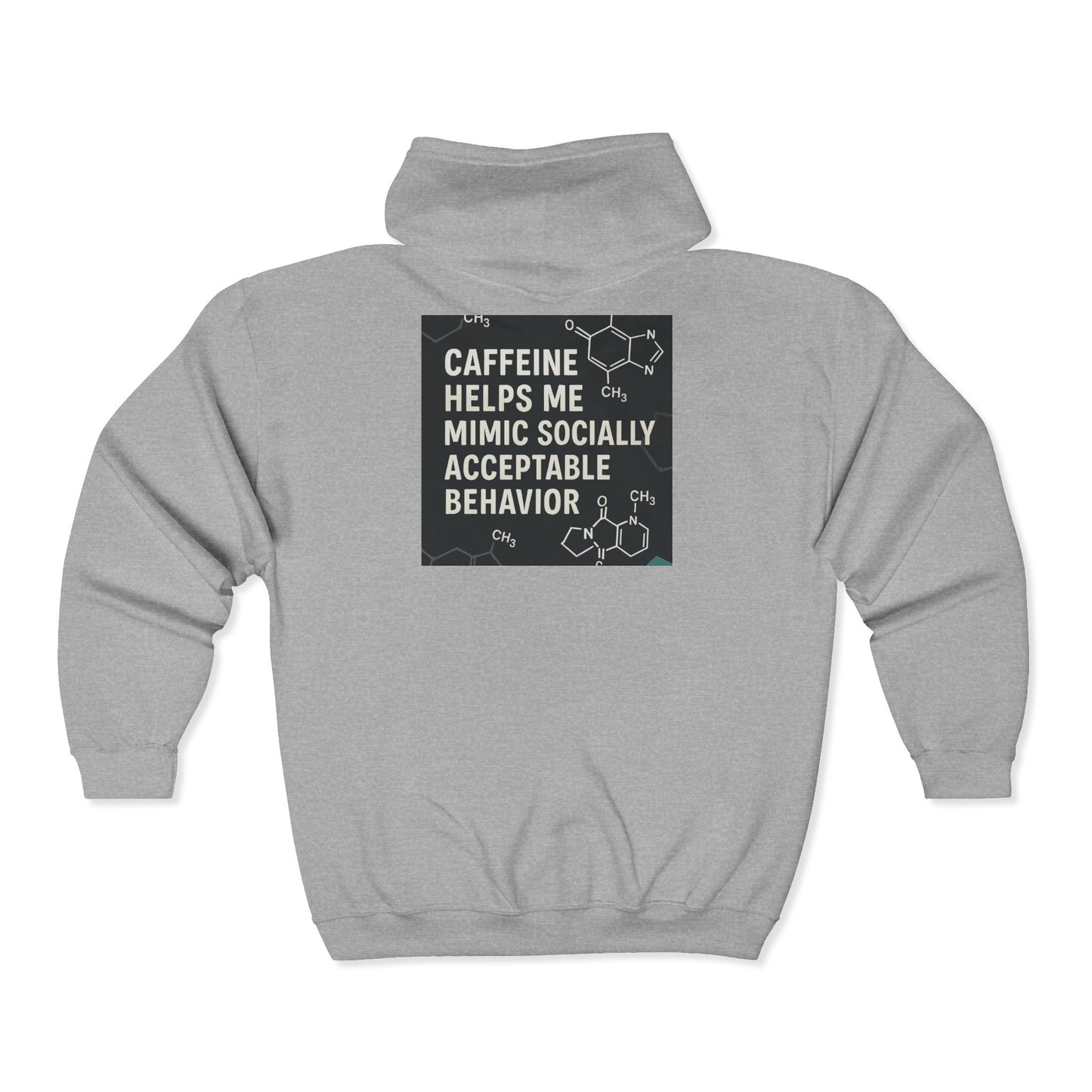 Socially Acceptable Unisex Full Zip Hoodie