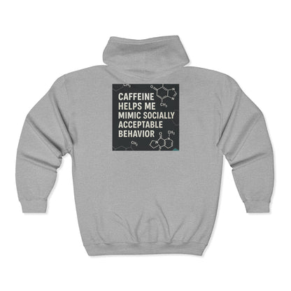 Socially Acceptable Unisex Full Zip Hoodie