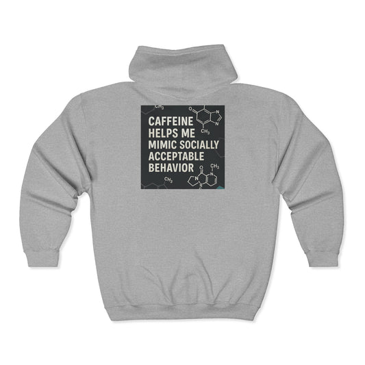 Socially Acceptable Unisex Full Zip Hoodie