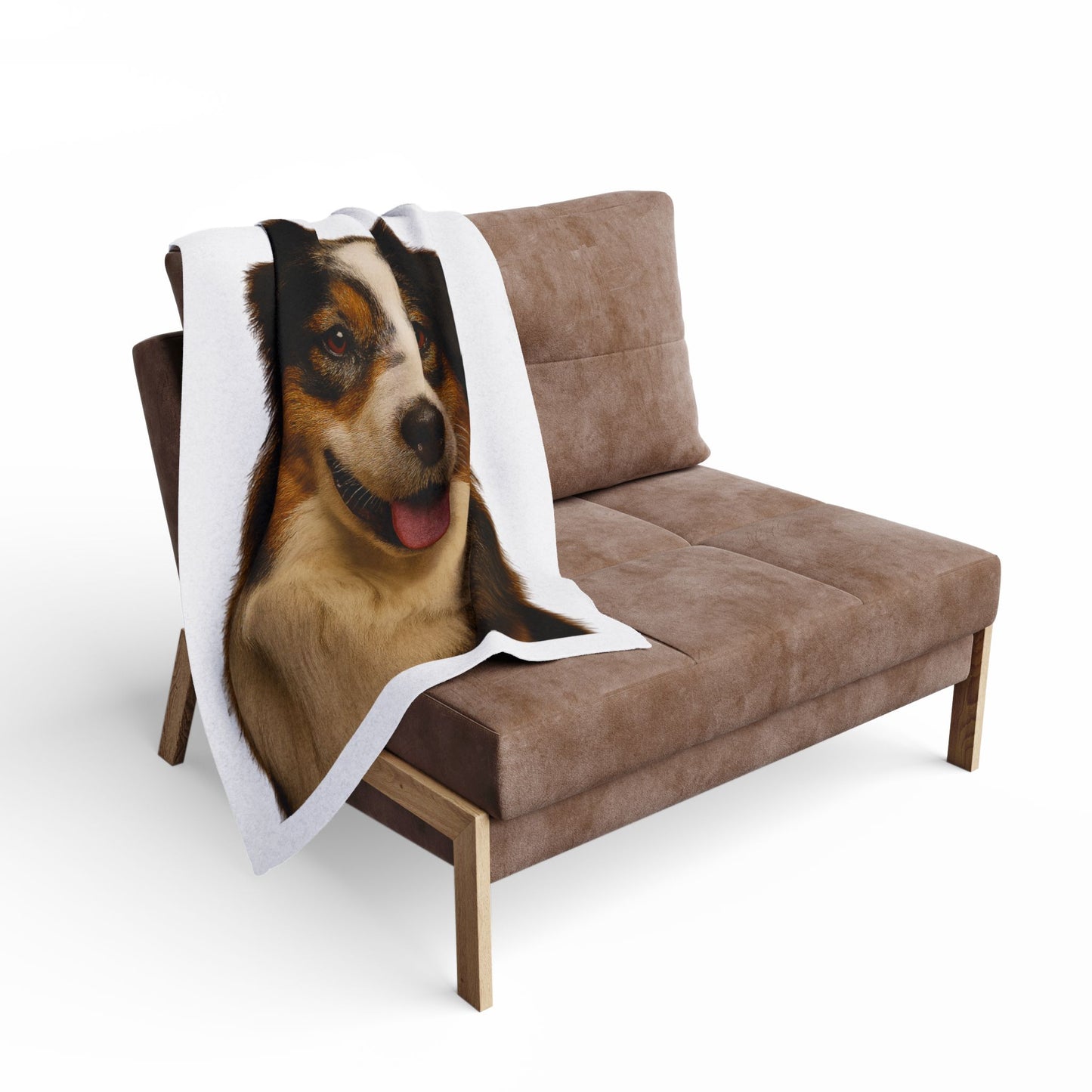 Aussie Head Arctic Fleece Blanket