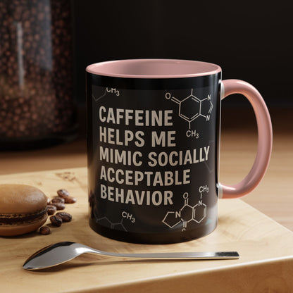 Socially Acceptable 2-Tone Coffee Mug