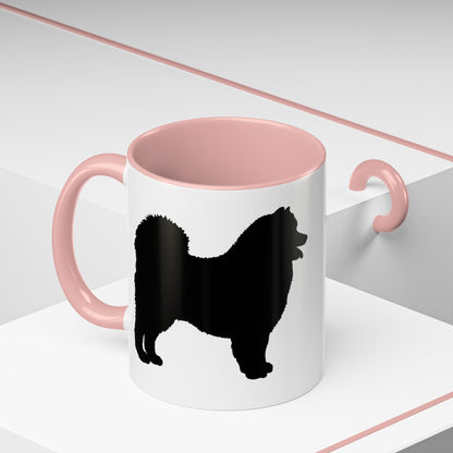 Samoyed Silhouette 2-Tone Coffee Mug