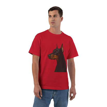 Doberman Head Men's Short-Sleeve Crewneck Tee
