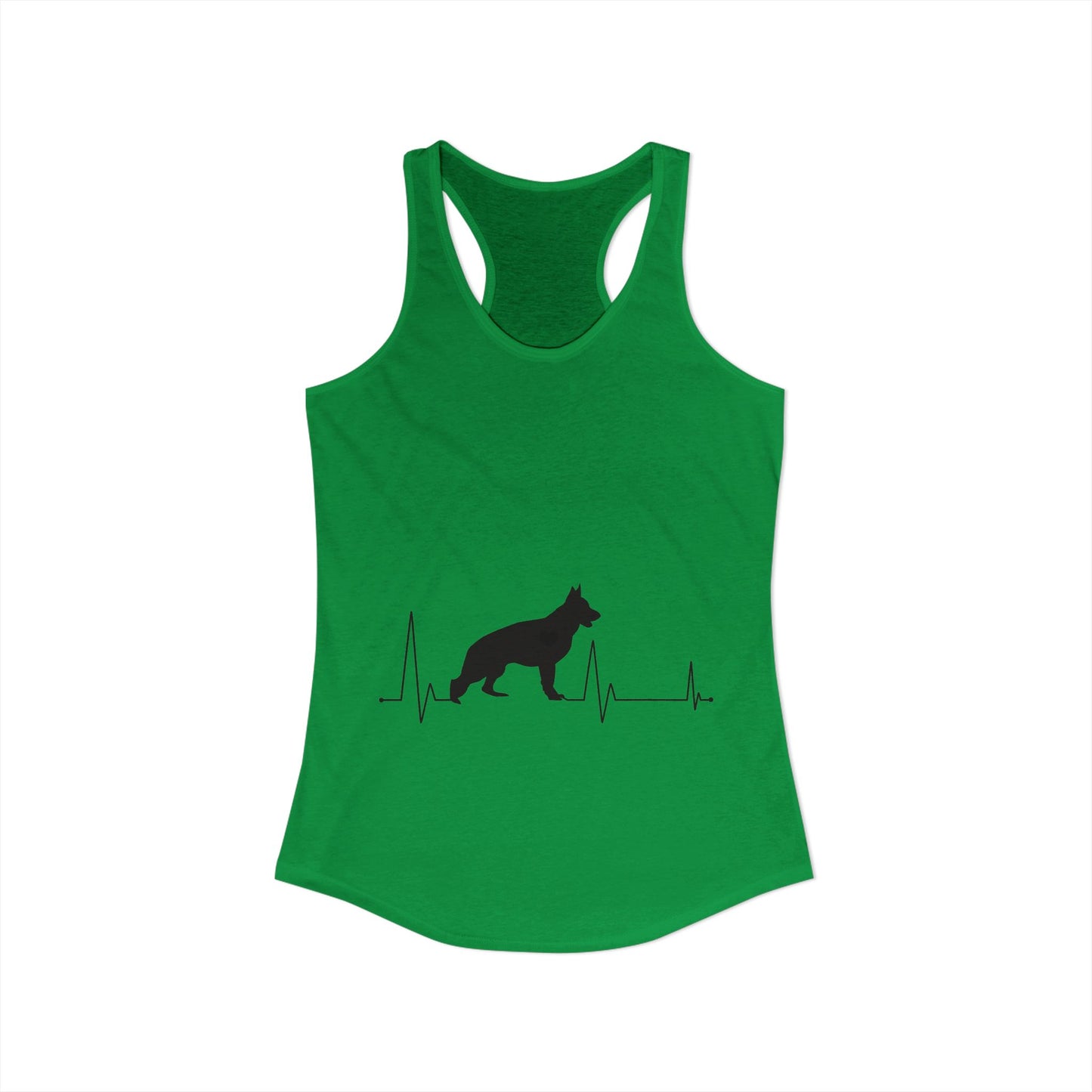 My Heart Beats For German Shepherds Women's Racerback Tank