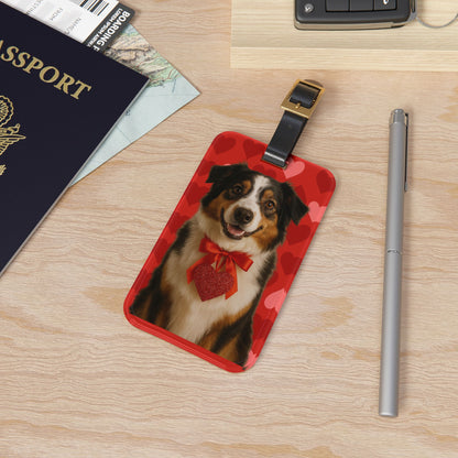 Cupid's Companion Aussie Leather Strap Luggage Tag