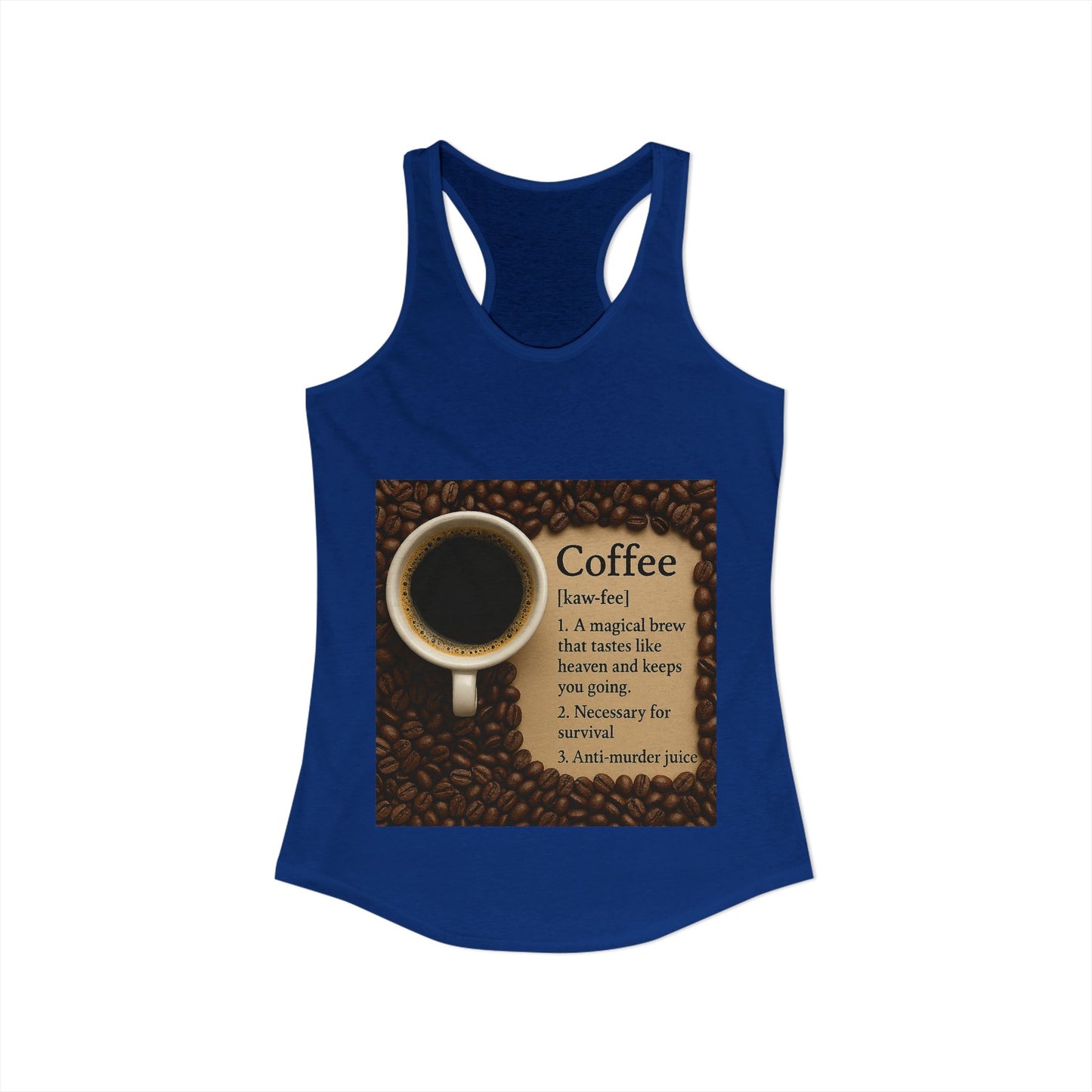 Coffee Definition Women's Racerback Tank