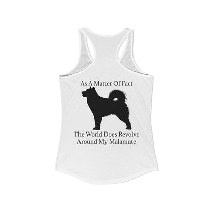 Matter Of Fact Malamute Women's Racerback Tank