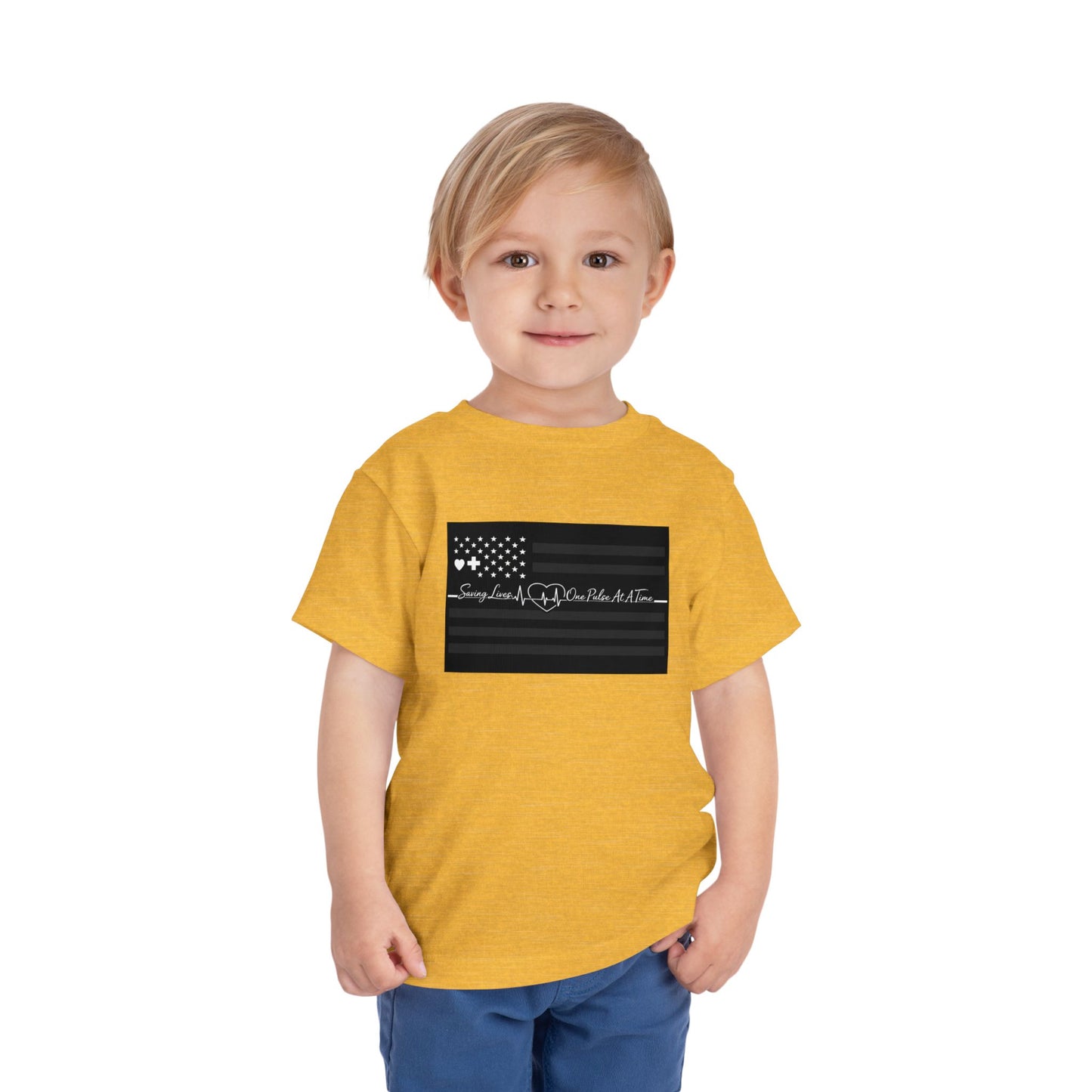 Thin White Line Toddler Unisex Short Sleeve Crewneck Tee