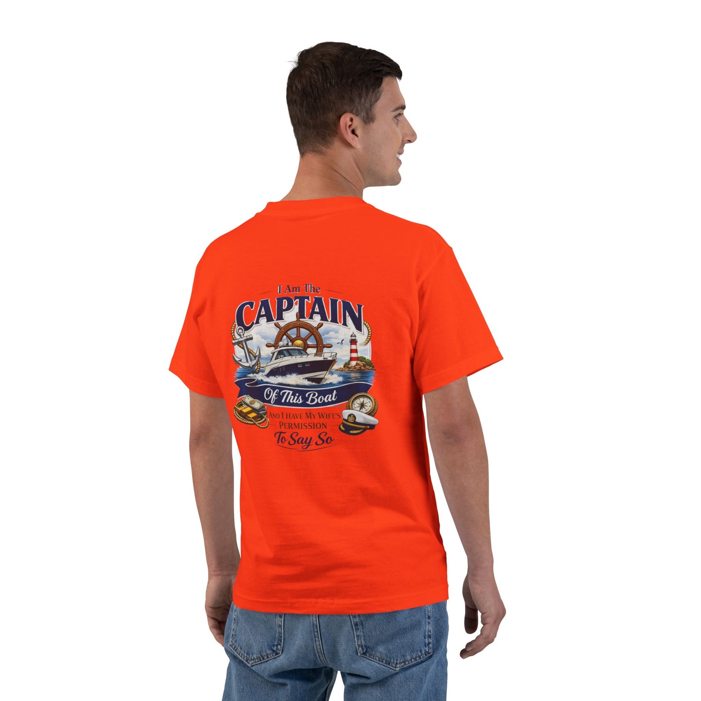 Captain Men's Short-Sleeve Crewneck Tee
