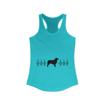 My Heart Beats For Aussies Women's Racerback Tank