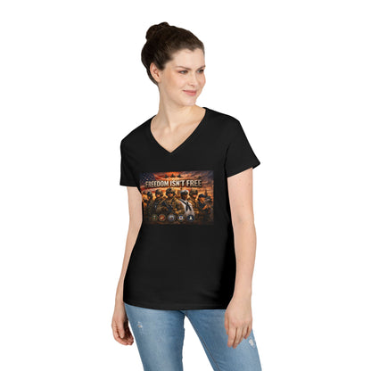 Freedom Isn't Free Women's V-Neck T-Shirt