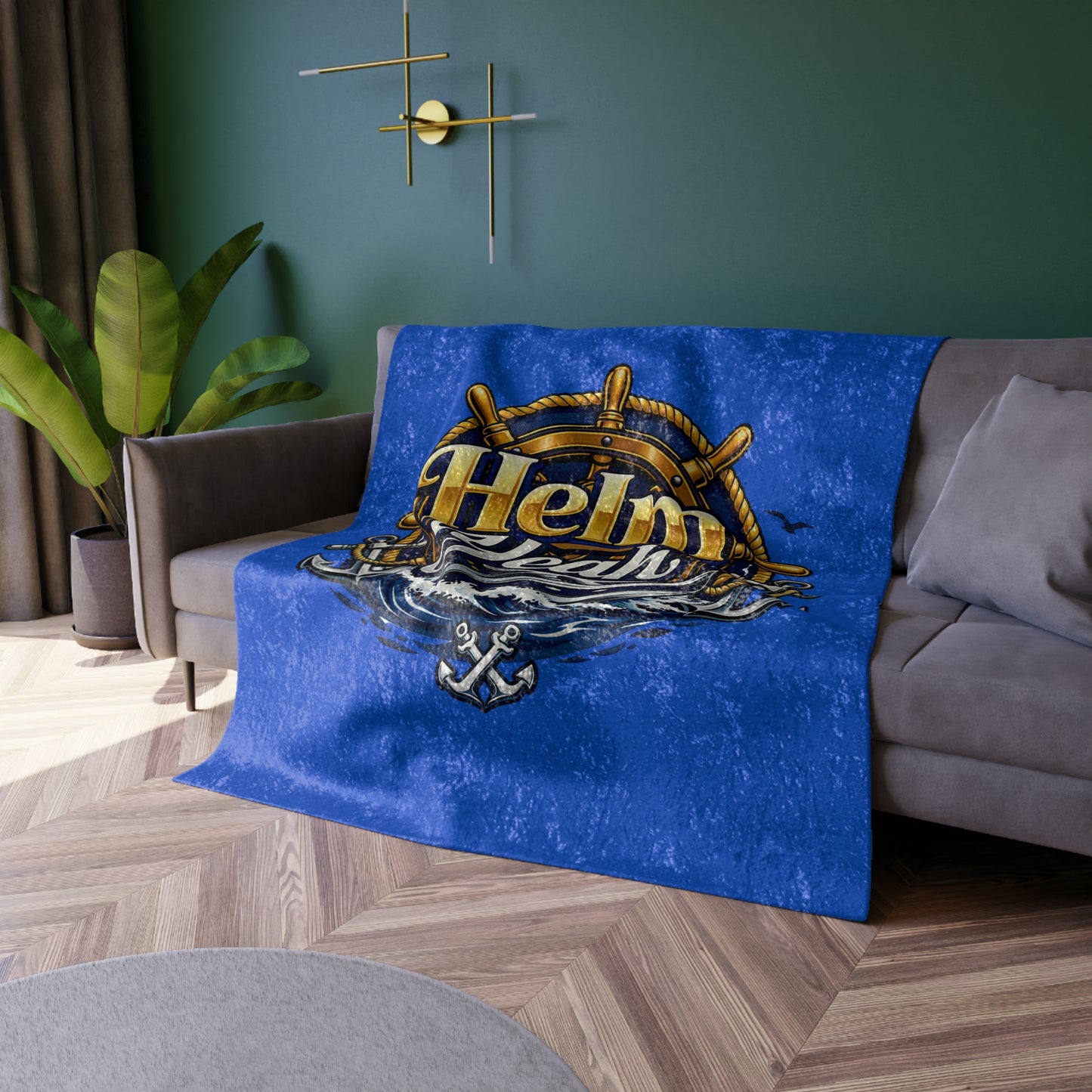 Helm Yeah Crushed Velvet Blanket