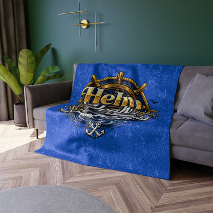 Helm Yeah Crushed Velvet Blanket