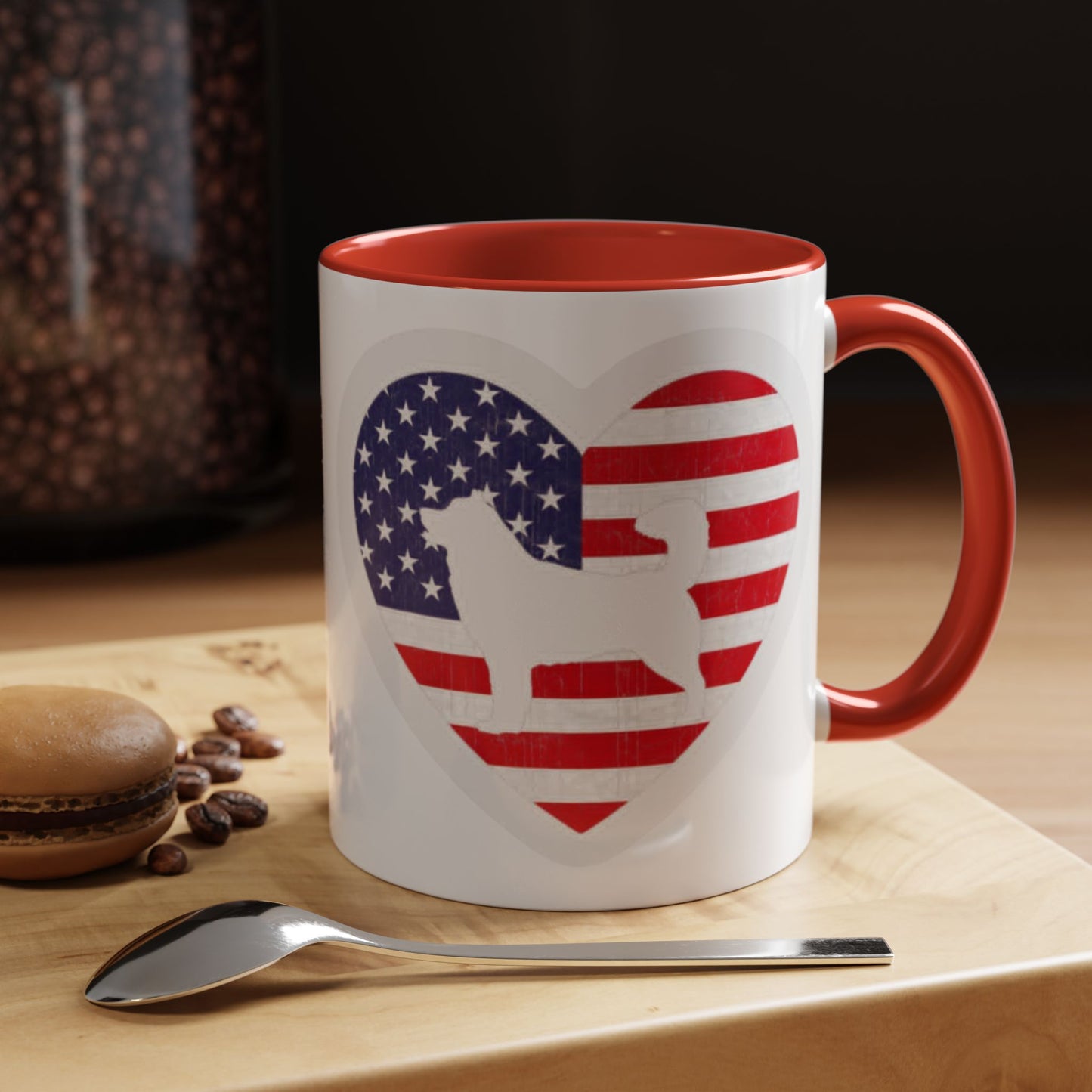 Malamute Flag 2-Tone Coffee Mug