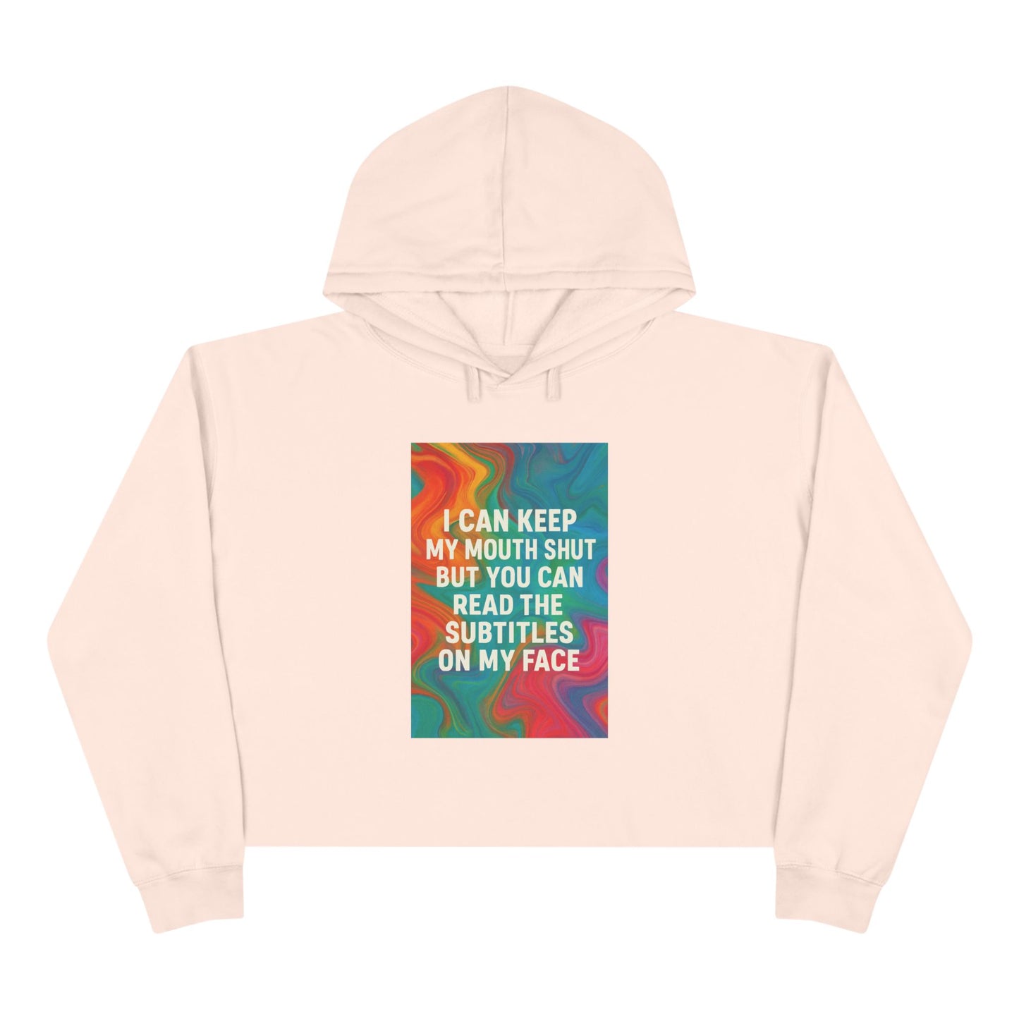 Subtitles Women's Crop Hoodie