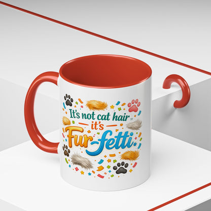 Fur-Fetti Cat 2-Tone Coffee Mug