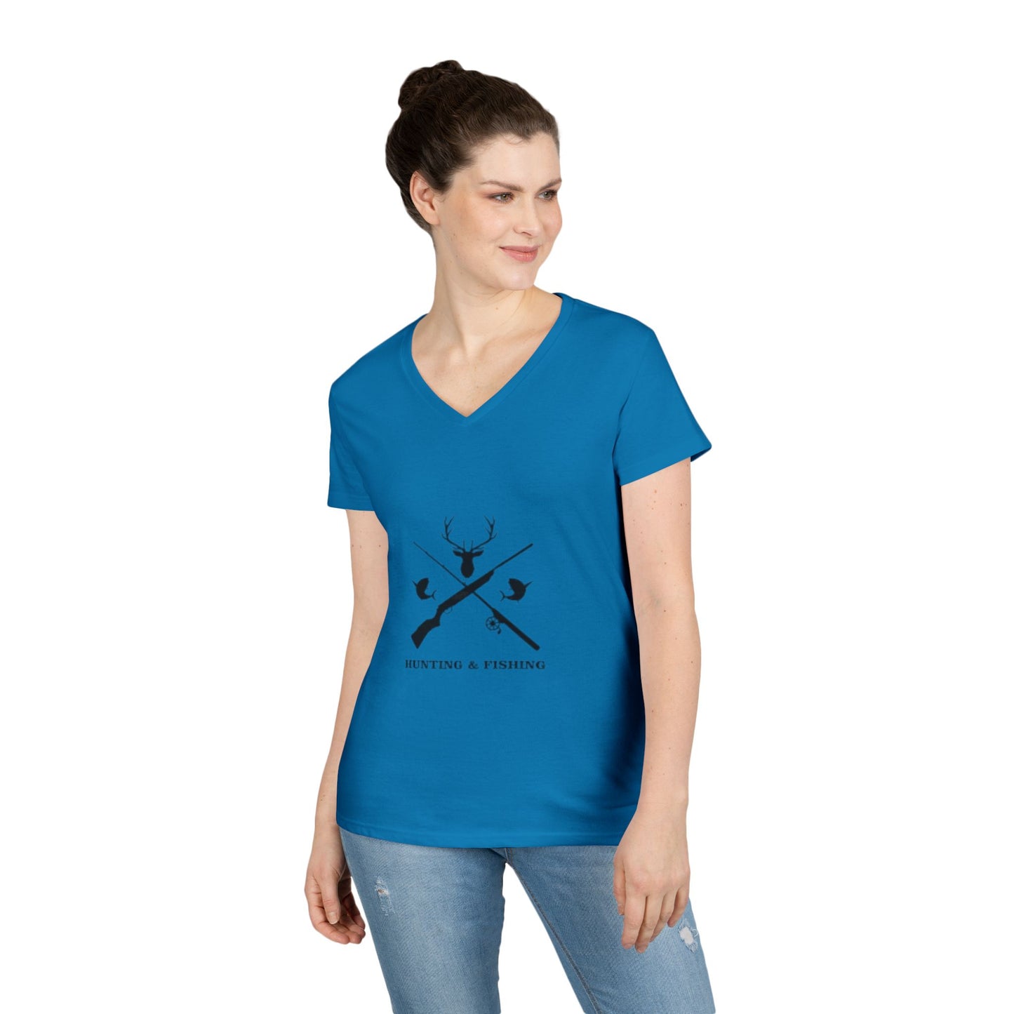Hunting/Fishing Women's V-Neck T-Shirt