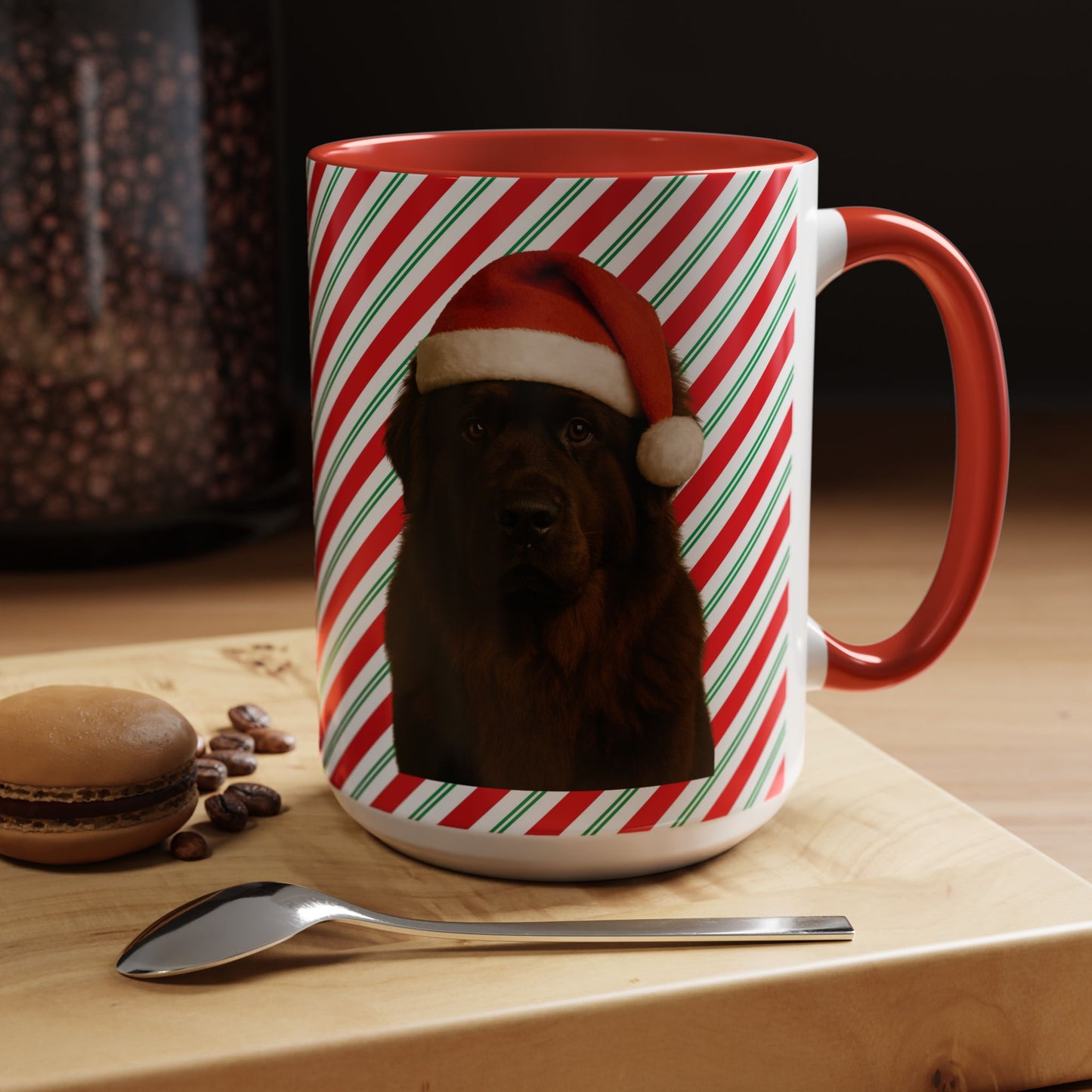 Santa Paws Newfie 2-Tone Coffee Mug