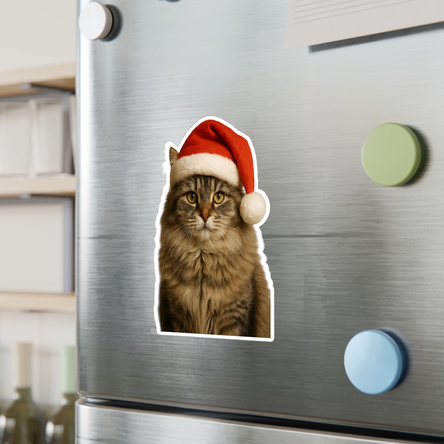 Santa Paws Cat Vinyl Decal