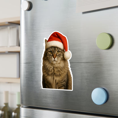 Santa Paws Cat Vinyl Decal