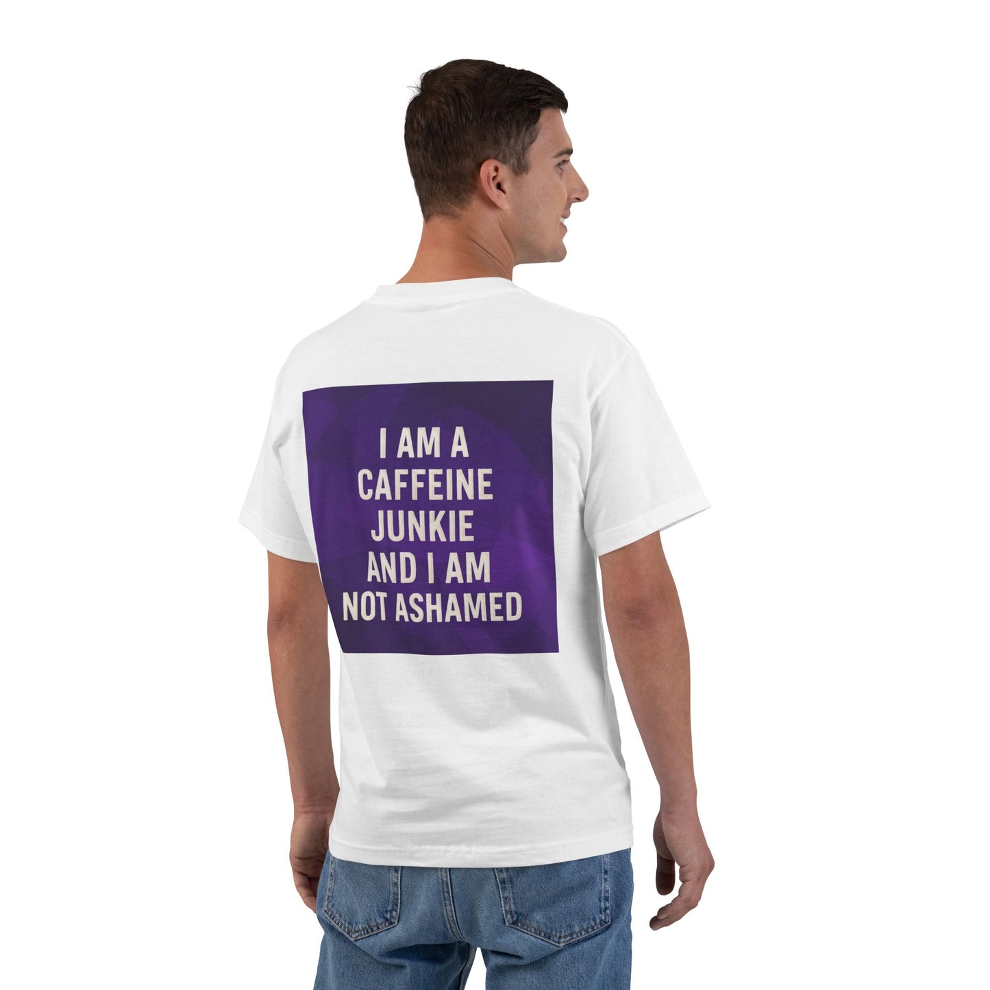 Caffeine Junkie Men's Short-Sleeve Crewneck Tee