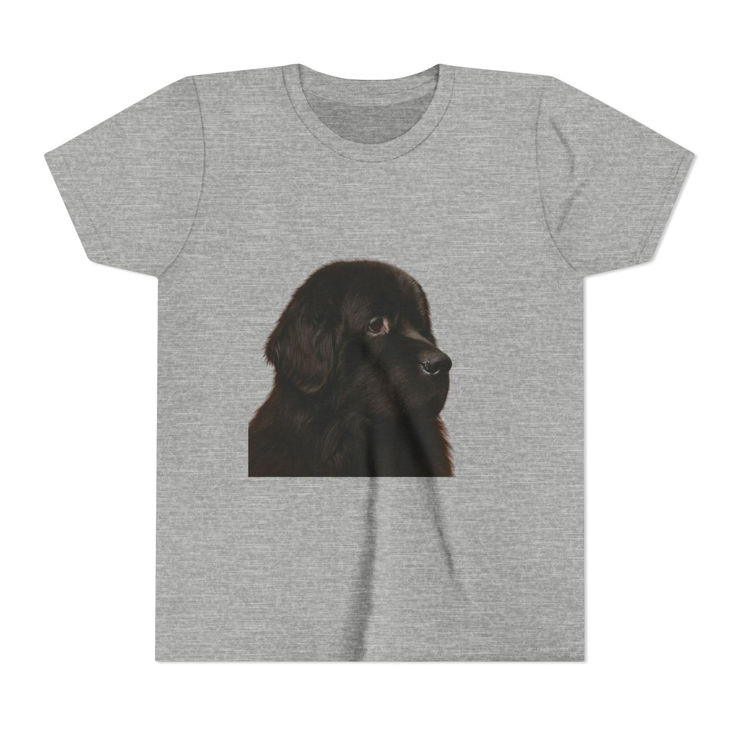 Newfie Head Youth Unisex Short Sleeve Crewneck Tee