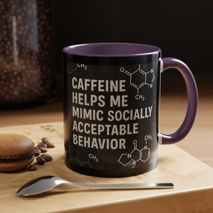 Socially Acceptable 2-Tone Coffee Mug