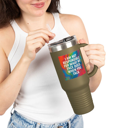 When You Talk Insulated Travel Mug