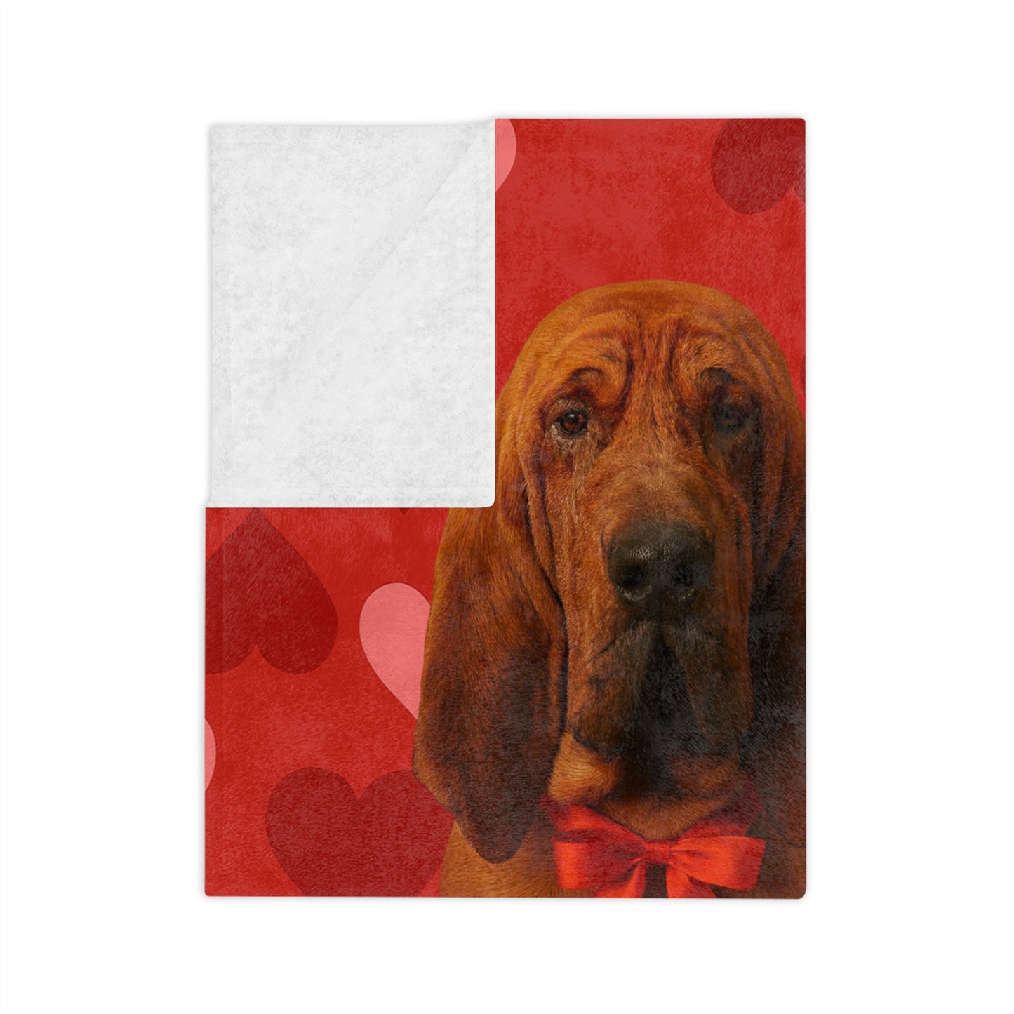 Cupid's Companion Bloodhound Velveteen Microfiber Blanket