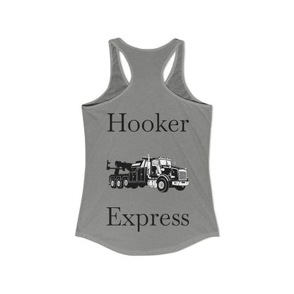 H**ker Express Heavy Tow Truck Women's Racerback Tank