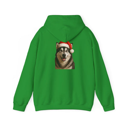 Santa Paws Malamute Unisex Hoodie